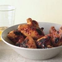 Image of Peach-lacquered Chicken Wings Recipe, Group Recipes