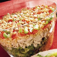 Image of Seven-layer Chinese Chicken Salad Recipe, Group Recipes