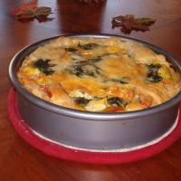 Image of Artechoke And Spinach Quiche Recipe, Group Recipes