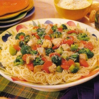 Image of Angel Hair Pasta With Chicken Recipe, Group Recipes