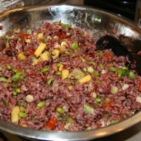 Image of Red Rice Salad Recipe, Group Recipes