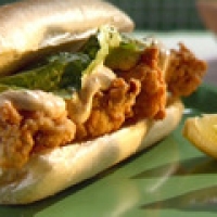 Image of Deep-fried Oyster Po Boy Sandwiches With Spicy Remoulade Sauce Recipe, Group Recipes