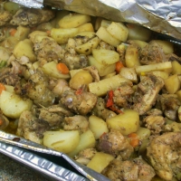 Image of Jamaican Brown Stew Potatoes And Chicken Recipe, Group Recipes