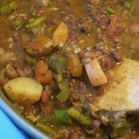 Image of Beefy Bean And Vegetable Rice Soup Recipe, Group Recipes