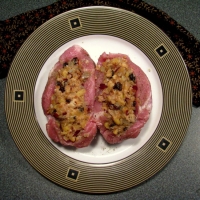 Image of Apple Stuffing Pork Chops Recipe, Group Recipes