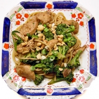 Image of Spaghetti With Chicken Broccoli And Thai Peanut Sauce Recipe, Group Recipes