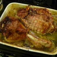 Image of Roast Sage And Onion Turkey Leg Recipe, Group Recipes