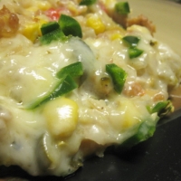 Image of Spicy Zucchini Rice And Sausage Casserole With A Cheesy Corn Sauce Recipe, Group Recipes