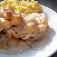 Image of Ham And Cheese Biscuits With Peach Gravy Recipe, Group Recipes