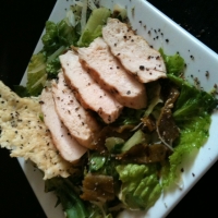 Image of Hatch Chile Caesar Salad W/ Grilled Chicken & Parmesan Crisp Recipe, Group Recipes