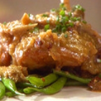Image of Braised Chicken With Mushrooms & Almonds Recipe, Group Recipes