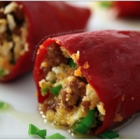 Image of Piquillo Peppers With Chorizo And Goat Cheese Recipe, Group Recipes