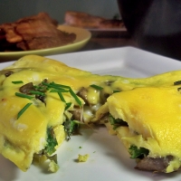 Image of Omelet With GruyÃ¨re And Tarragon Roasted Veggies Recipe, Group Recipes