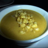 Image of Summer Squash Bisque With Truffled Corn Recipe, Group Recipes