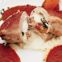 Image of Simple Chicken Stuffed With Cheese Wrapped In Parma Ham Recipe, Group Recipes