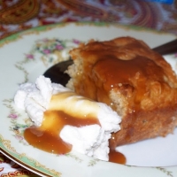 Image of Apple Cake Drenched In Caramel Sauce Recipe, Group Recipes