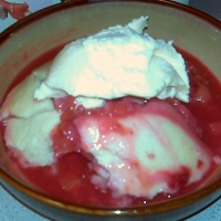 Image of Rhubarb And Raspberry Sourdough Cobbler Recipe, Group Recipes